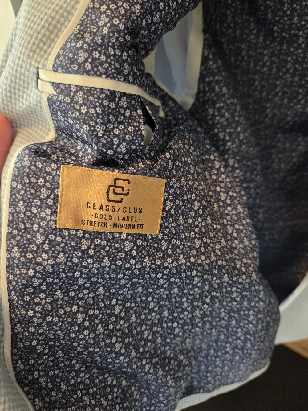 Class Club Gold Label Gingham Boys Blazer Size 7